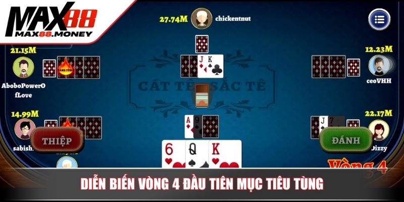 Cách Chơi Bài Cát Tê Online Bí Kíp Từ Chuyên Gia MAX88 3 Diễn biến vòng 4 đầu tiên mục tiêu tùng